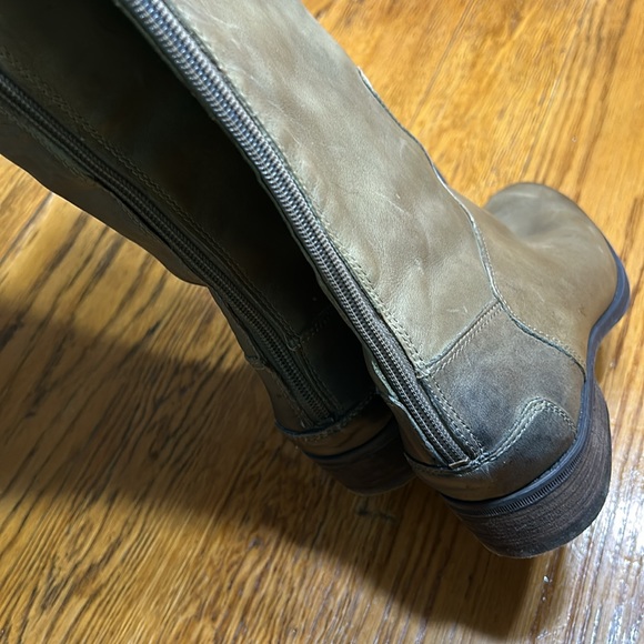 Sam Edelman Penny leather riding boots. Color is greenish:gray. Size 7.5. - Picture 11 of 13
